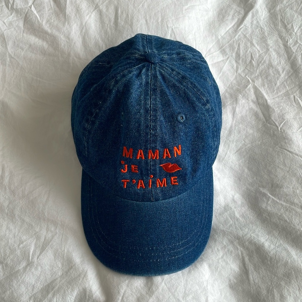 Clare V baseball hat denim